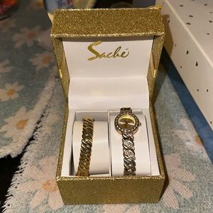 Sache Quartz whatch & bracelet